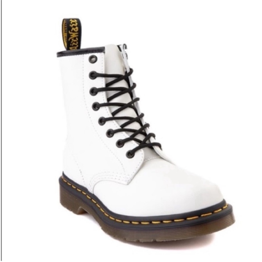 NEW Dr. Martens 1460 Smooth Leather Boot White 7